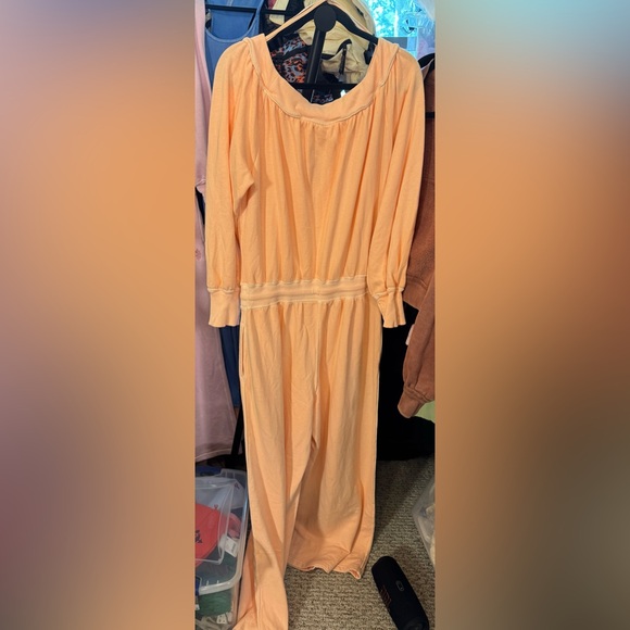 NWT Free People FP Movement One To Beat Onesie - pastel peach - small - Picture 8 of 8